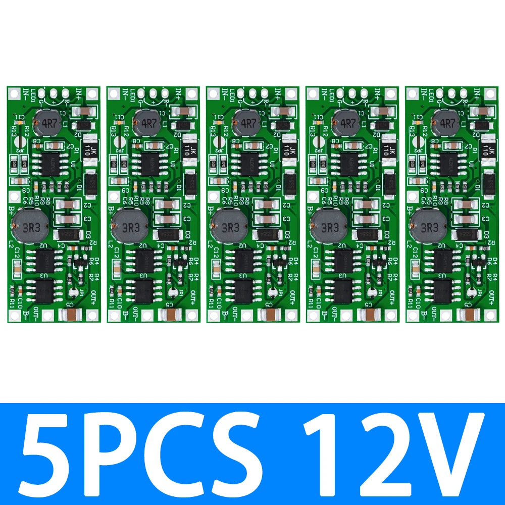 Charging Step Up Booster Module Dc 5v-12v 9v 12v 18650 Lithium Zpaxo 5PCS DC 12V