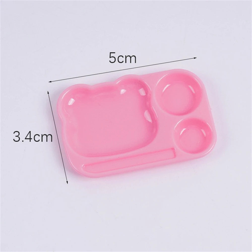 Cartoon Palette Nail Art Mixing Drawing Gel Polish Painting Board Zpaxo Pink-1pcs