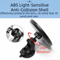 360 Degree Rotation Blind Spot Mirror Universal Suction Cup Car Zpaxo White