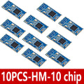 HM-10 BLE 4.0 (Bluetooth Low Energy) UART Transparent Wireless Module-Bi-Directional 3.3V/5V Logic Level Shifter for Arduino Zpaxo 10PCS-HM-10 chip
