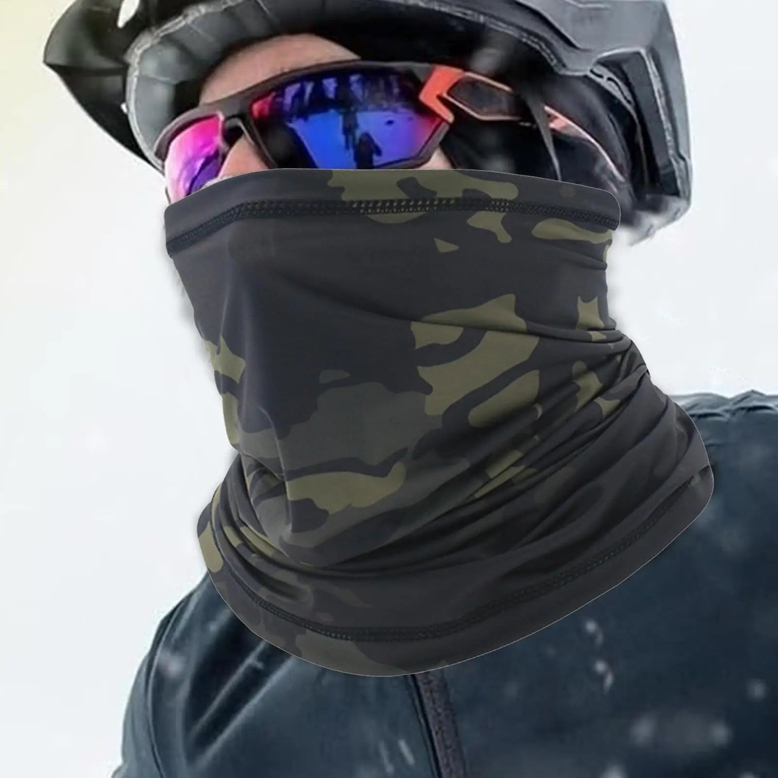 UV Protection Neck Gaiter – Camo Face Bandana for Men UV Neck Gaiter Zpaxo