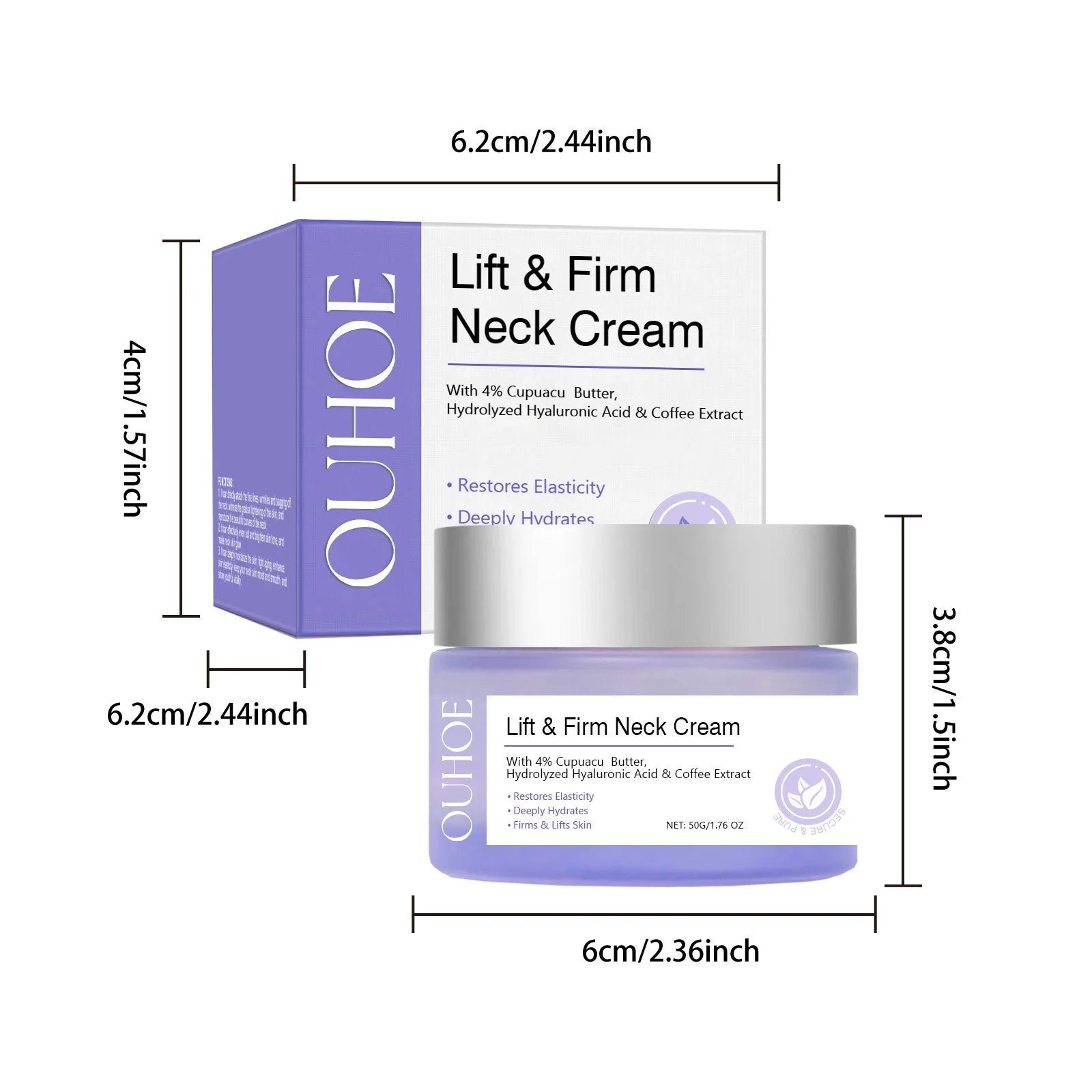 Ouhoe Neck Firming Cream – Lift, Tighten & Reduce Fine Lines Neck Firming Cream Zpaxo