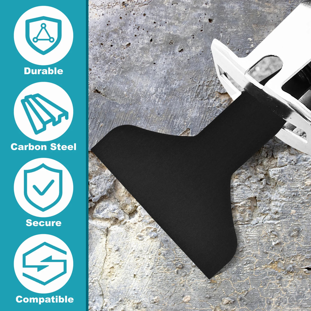 2/4/5Pcs Reciprocating Saw Scraper Set Sturdy Blade Shovel Cleaning Scraping Tool High Carbon Steel Electric Removal Wall Putty Zpaxo