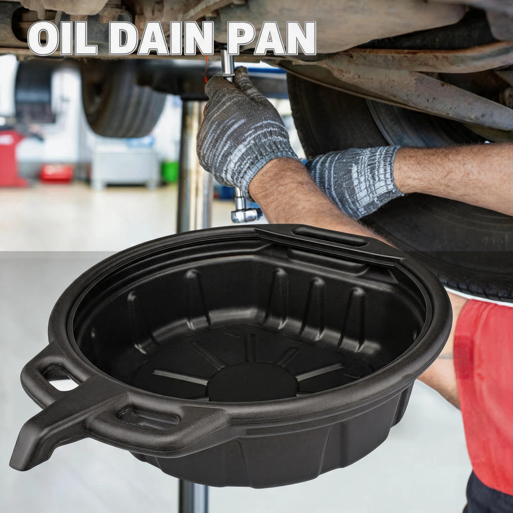 10L/15L Leakproof Oil Drain Pan – Car & Motorcycle Oil Change
