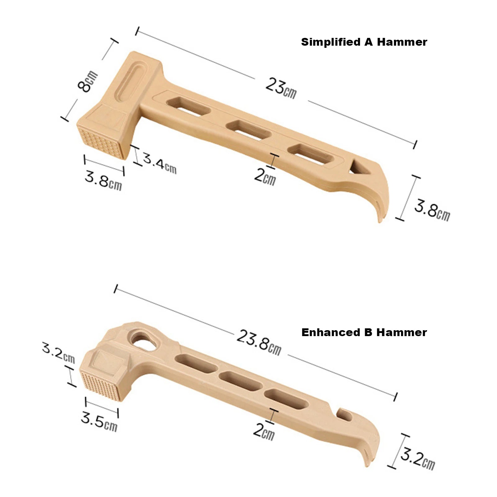 PE Puller Claw Stake Hole Ultralight Portable Hammer Anti-slip