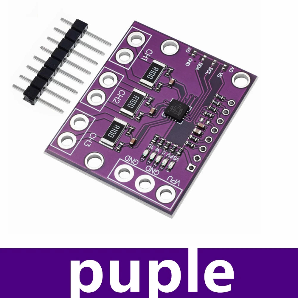 INA3221 Triple-channel Module High-side Measurement Shunt Bus Voltage Zpaxo puple