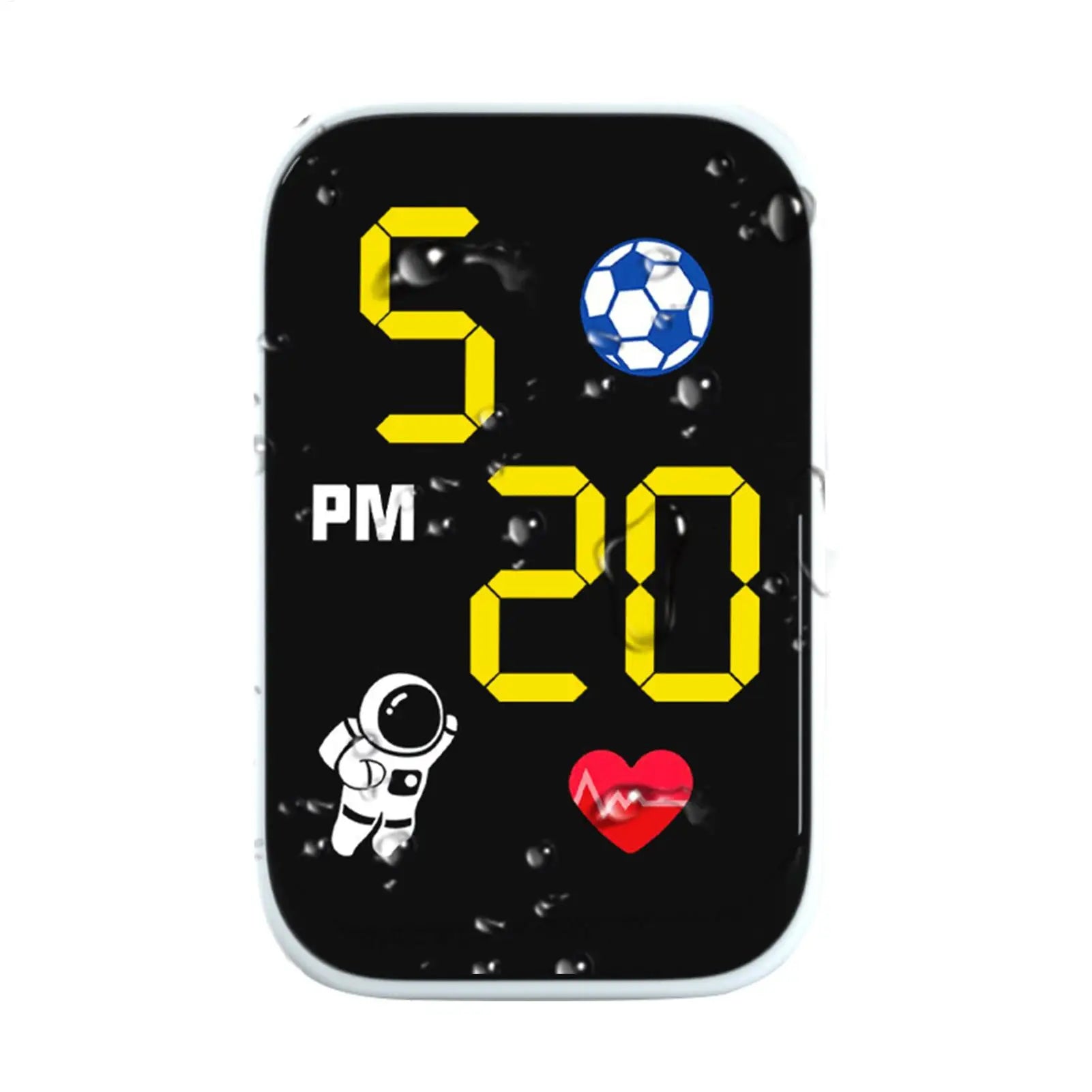 Waterproof Mini Motorcycle Clock Dashboard Mount LED Light Compact