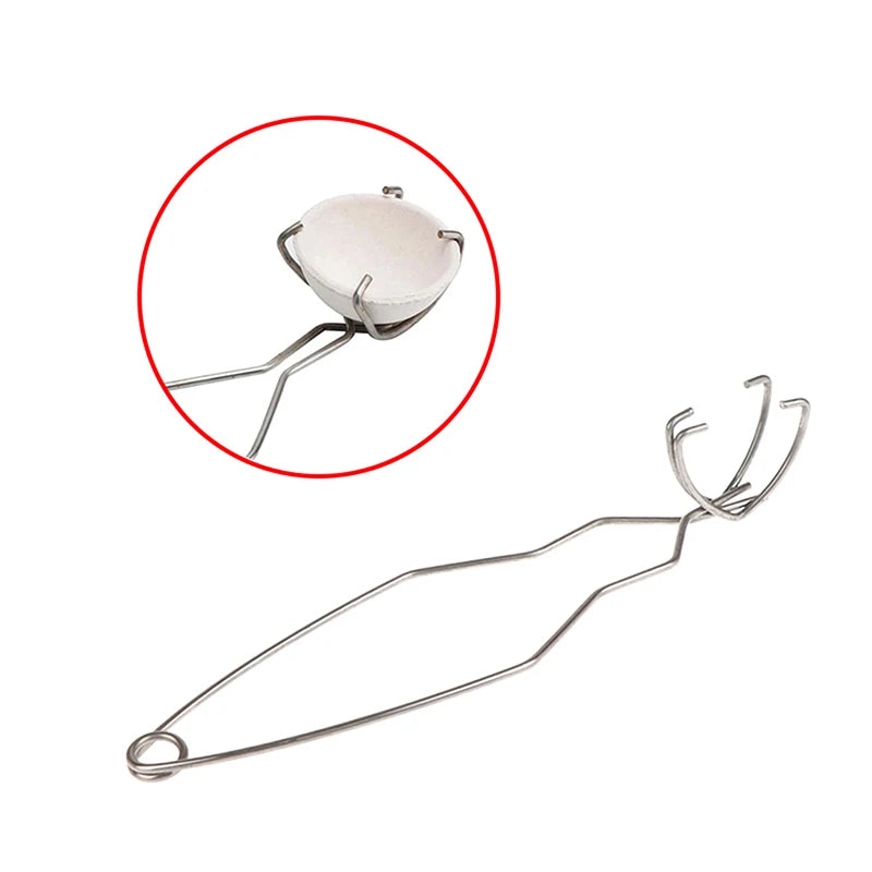 Stainless Steel Crucible Tong Clamp Pliers White Gold Bowl Melting Zpaxo