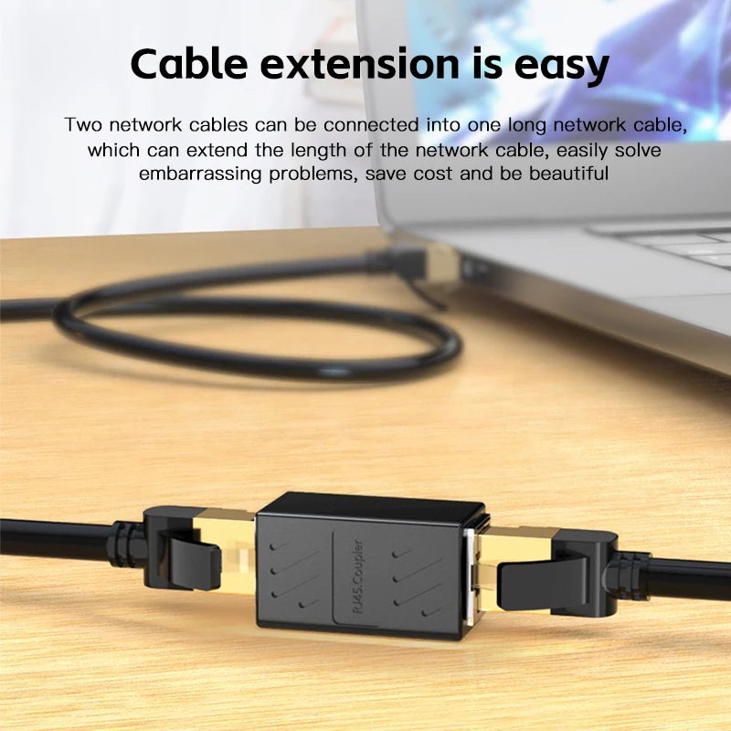 Network Three-in-one Rj45 Cable Extender Crystal Head Docking Zpaxo