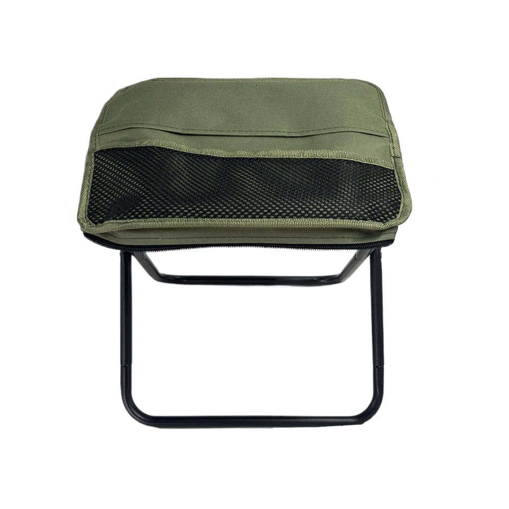 Outdoor Small Pencil Case Stool Mesh Bag Zipper Folding Chair Wear