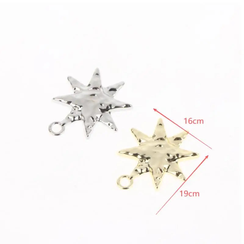 Simple Alloy Octagonal Star Pendant DIY Bracelets Necklaces Jewelry Zpaxo