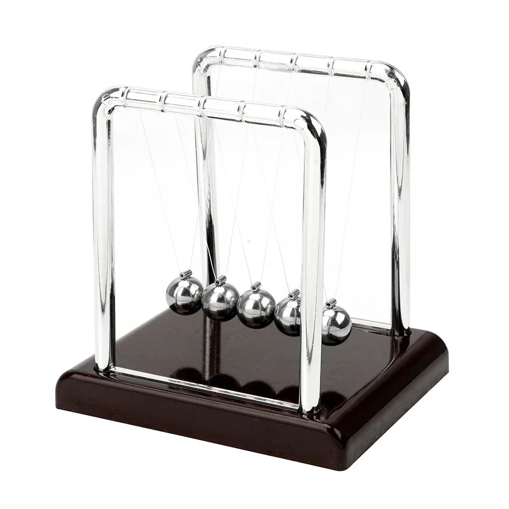 Newton's Cradle Steel Balance Ball – Physics Desk Decor Newton's Cradle Toy Zpaxo
