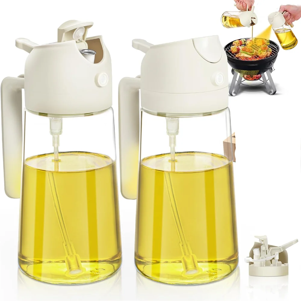 Oil Sprayer Cooking 1 Dispenser Bottle Spray Pour Food-grade Glass Zpaxo