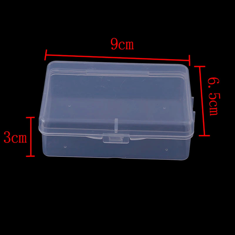 Multipurpose Transparent Plastic Storage Box Clear Square Zpaxo Style1