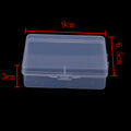Multipurpose Transparent Plastic Storage Box Clear Square Zpaxo Style1