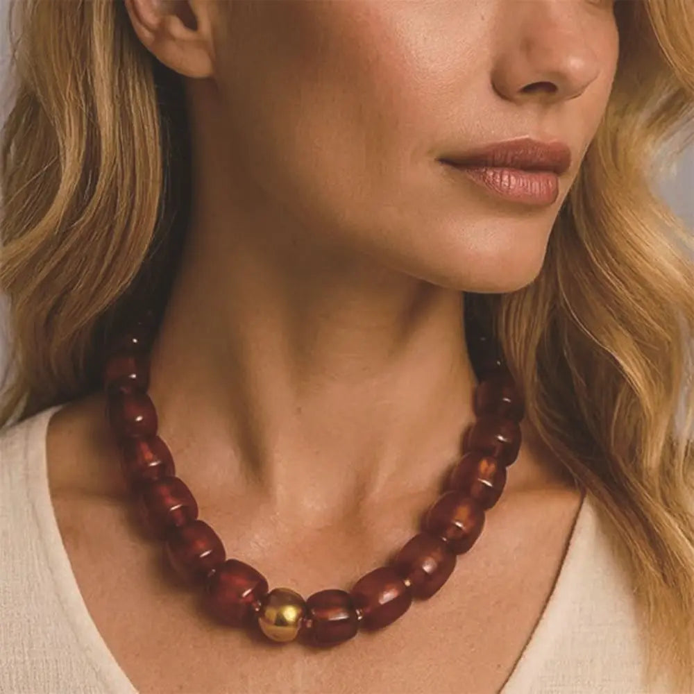 Jewelry Accessories Boho Colorful Beaded Choker Large Square Adjustable Beaded Acrylic Surfer Beach Strand Necklaces for Women Zpaxo
