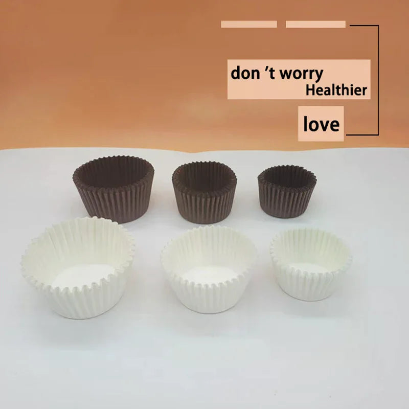 Cake Paper Cups (100 Pieces Per Pack) And High-Temperature Resistant Baking Chocolate Paper Cups Bread Zpaxo