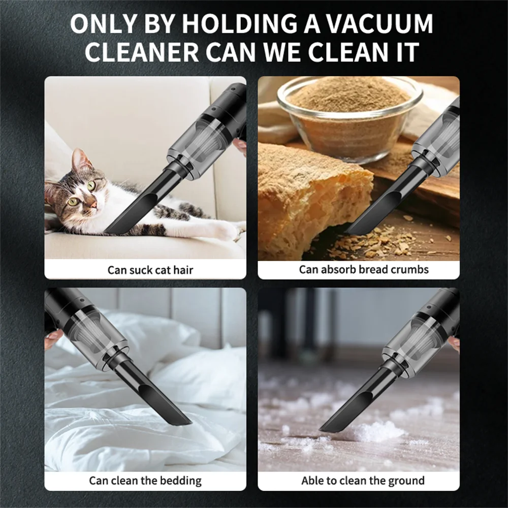 Portable Small Vacuum Cleaner For Multi Purpose Vehicles Small Household Pump Handheld Car Vacuum Cleaner Zpaxo