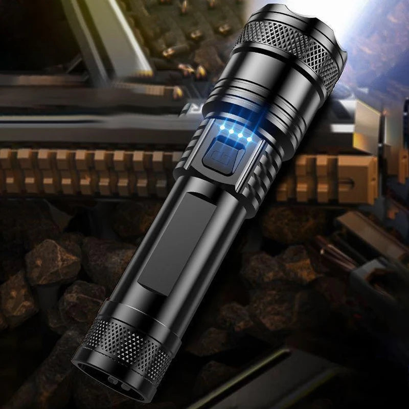 Mini Rechargeable Pocket Flashlight – IPX7, 3 Modes, USB-C