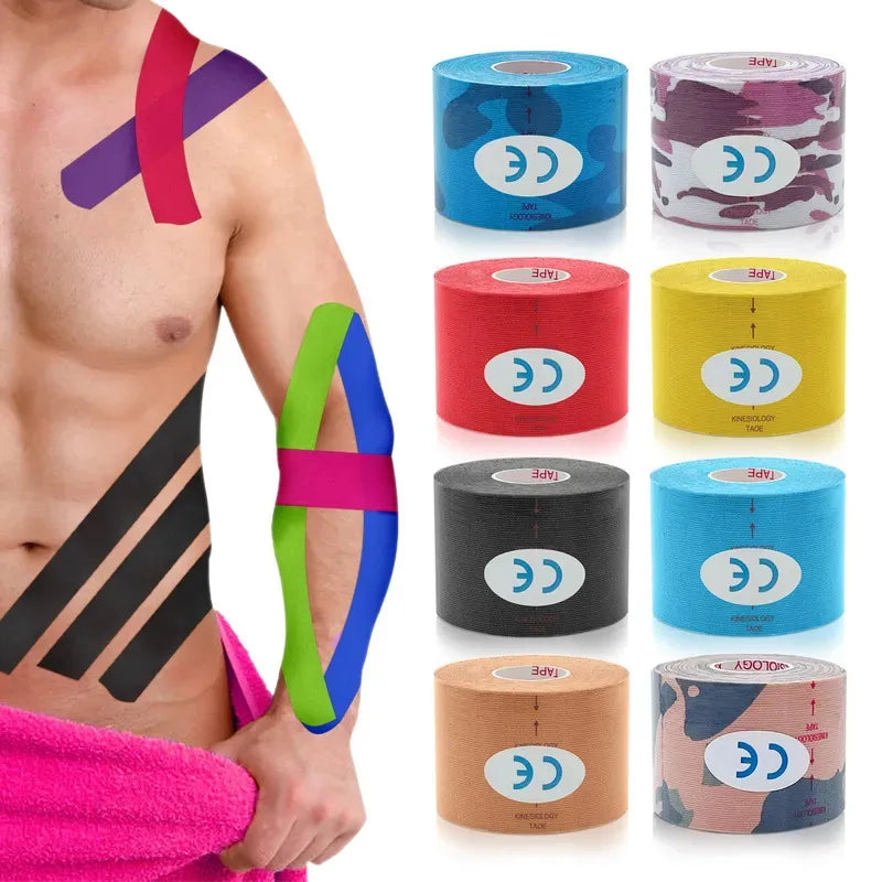 Cotton Kinesiology Tape Roll – Elastic Athletic Sport Support