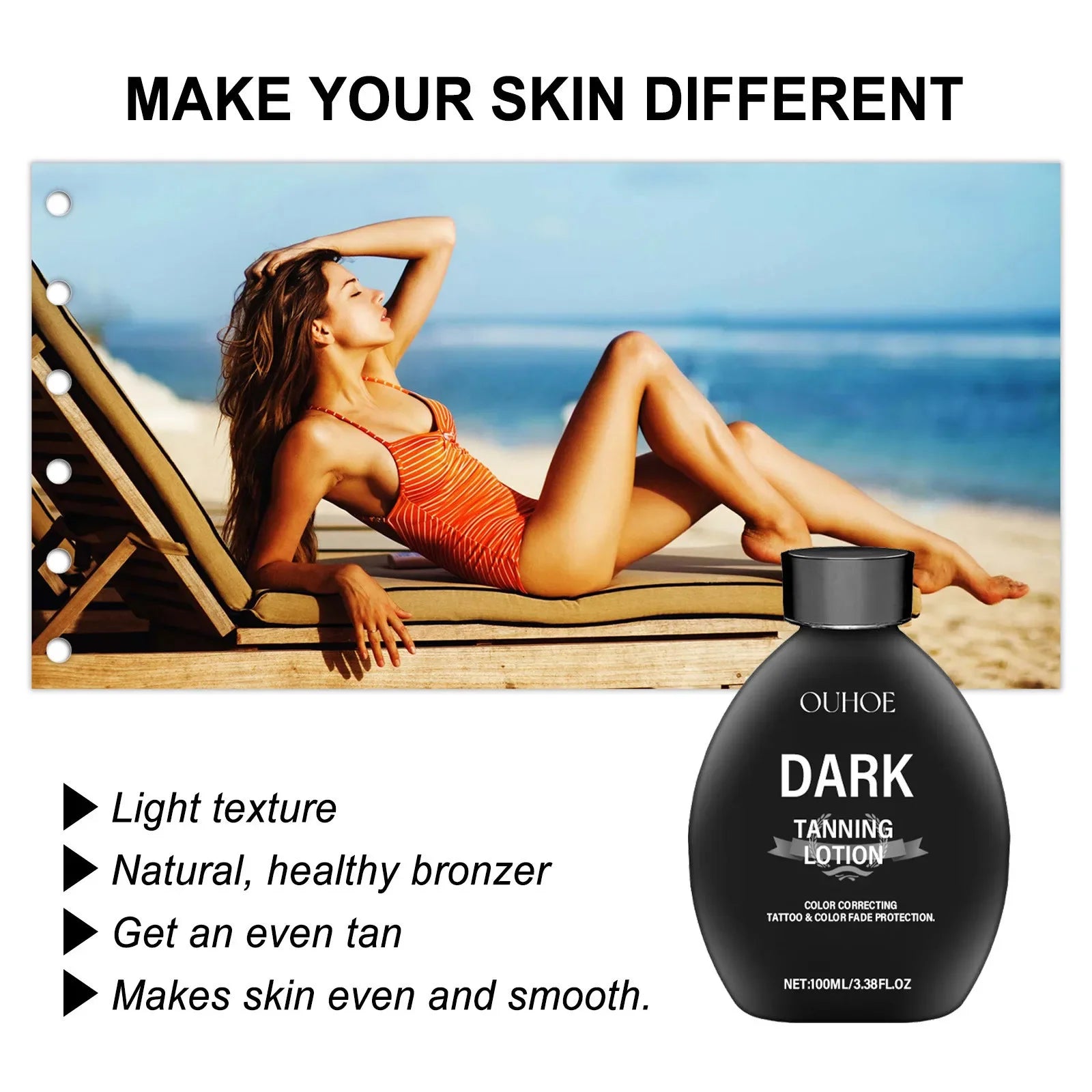 Self Tanning Lotion – Sunless Bronzer for Face & Body | 100ml Sunless Tanning Lotion Zpaxo