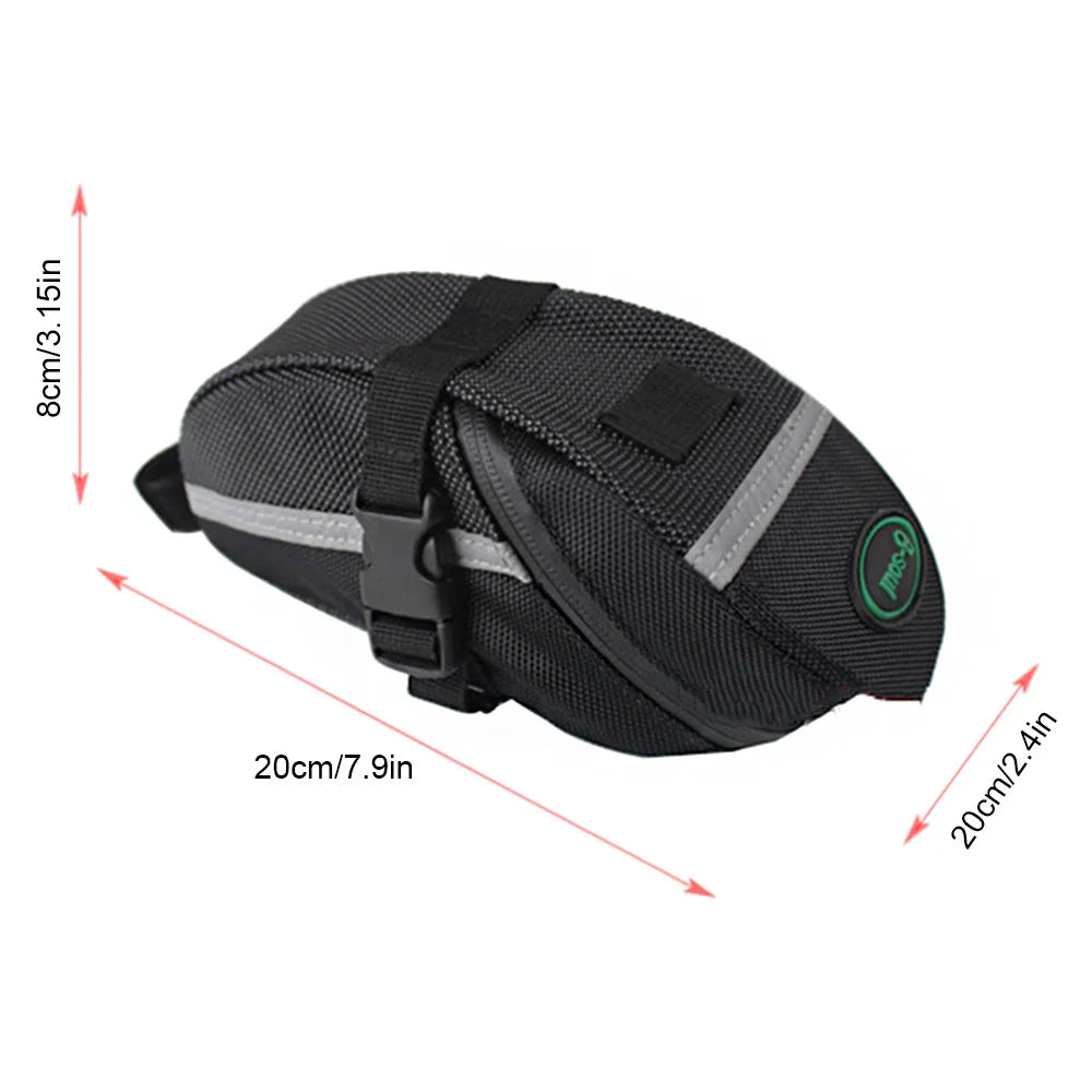 Bicycle Saddle Bag Rainproof Reflective Safety Shockproof Bike Seatpost Rear Tail Bag with Tire Lever Storage outdoor Bike MTB Zpaxo