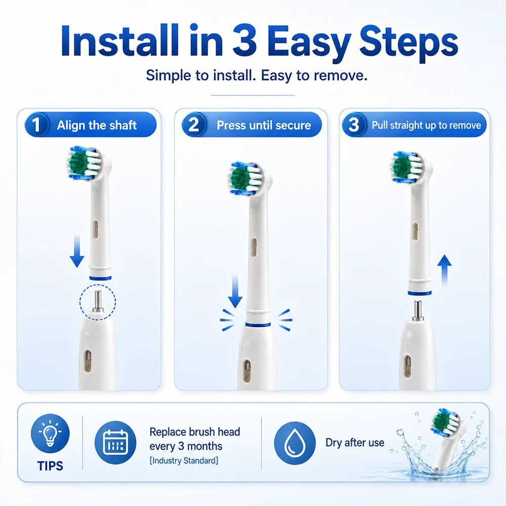 Wholesale 4 8 Lot Electric Toothbrush Head Oral B 6000 Sensitive Zpaxo