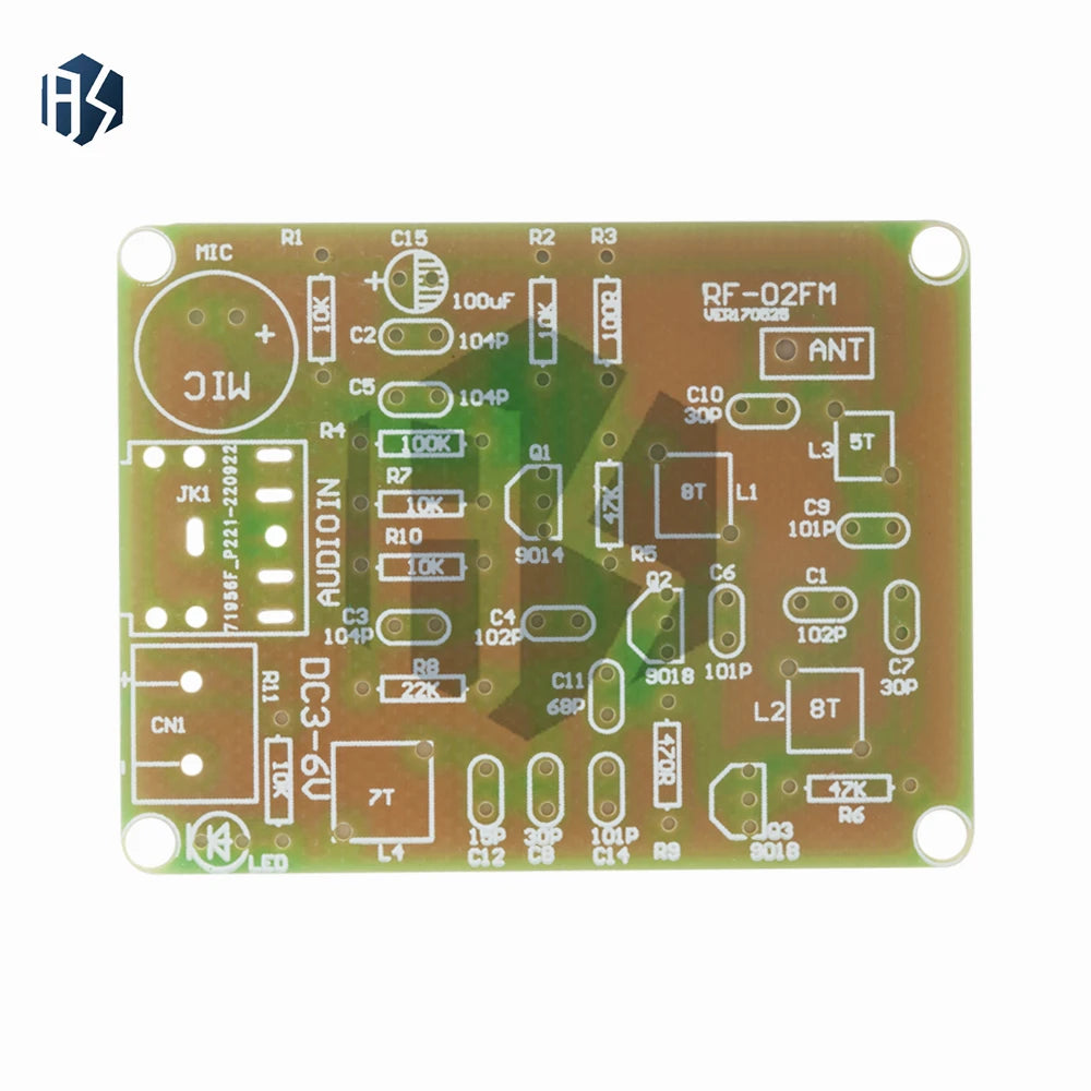3.6V Wireless Microphone Module, 88-108MHz FM Transmitter DIY Kit with PCB for Electronic Hobby Projects Zpaxo