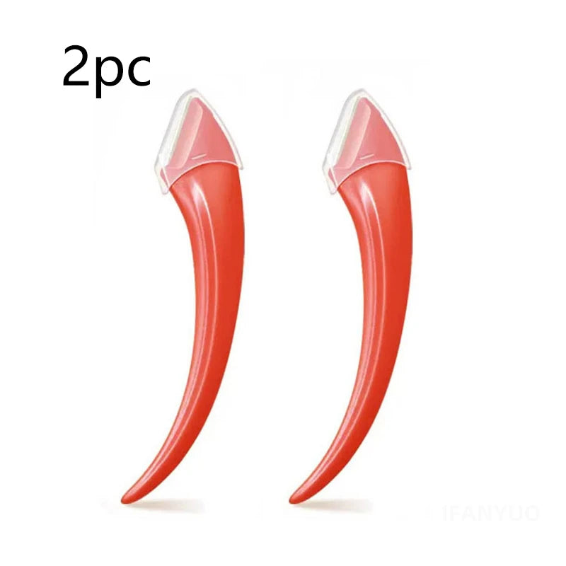 Eyebrow Razor Eyebrow Trimmer Scissor Beauty Products for Women Eyebrow Scissors with Comb Stainless Steel Beauty Makeup Tools Zpaxo 2Pcs Red
