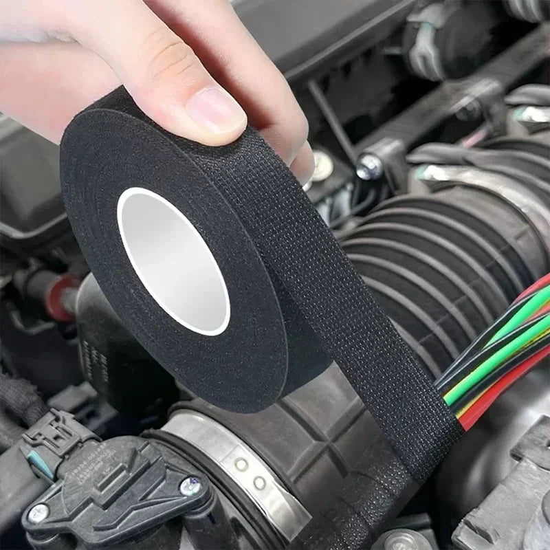 Heat-resistant Harness Bundle Electrical Tape Insulation Auto Wiring Fabric Cloth Wrap Waterproof Cable Organizer Adhesive Tapes Zpaxo