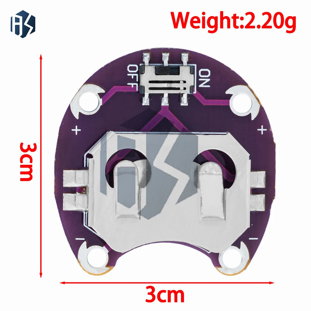 Lilypad Coin Cell Battery Holder CR2032 Mount Module Arduino DIY Zpaxo