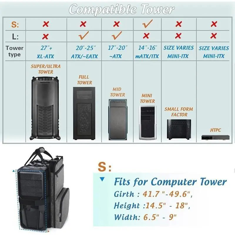652F Desktop Carrying Case Multiple Storage Pocket Bag Keypad Cable Zpaxo