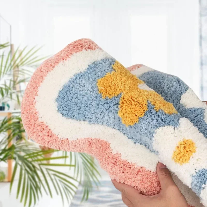 Bath Mat Extra Soft Absorbent Non-slip Plush Shaggy Carpet Machine