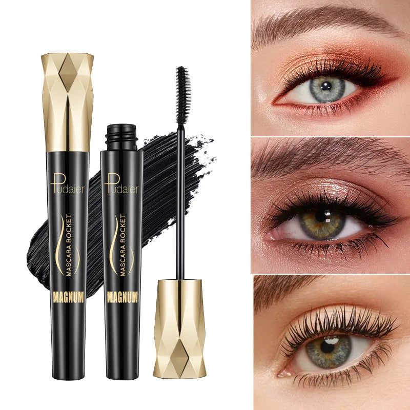 4D Eye Black Mascara Waterproof Long-lasting Lengthens Volume Lashes