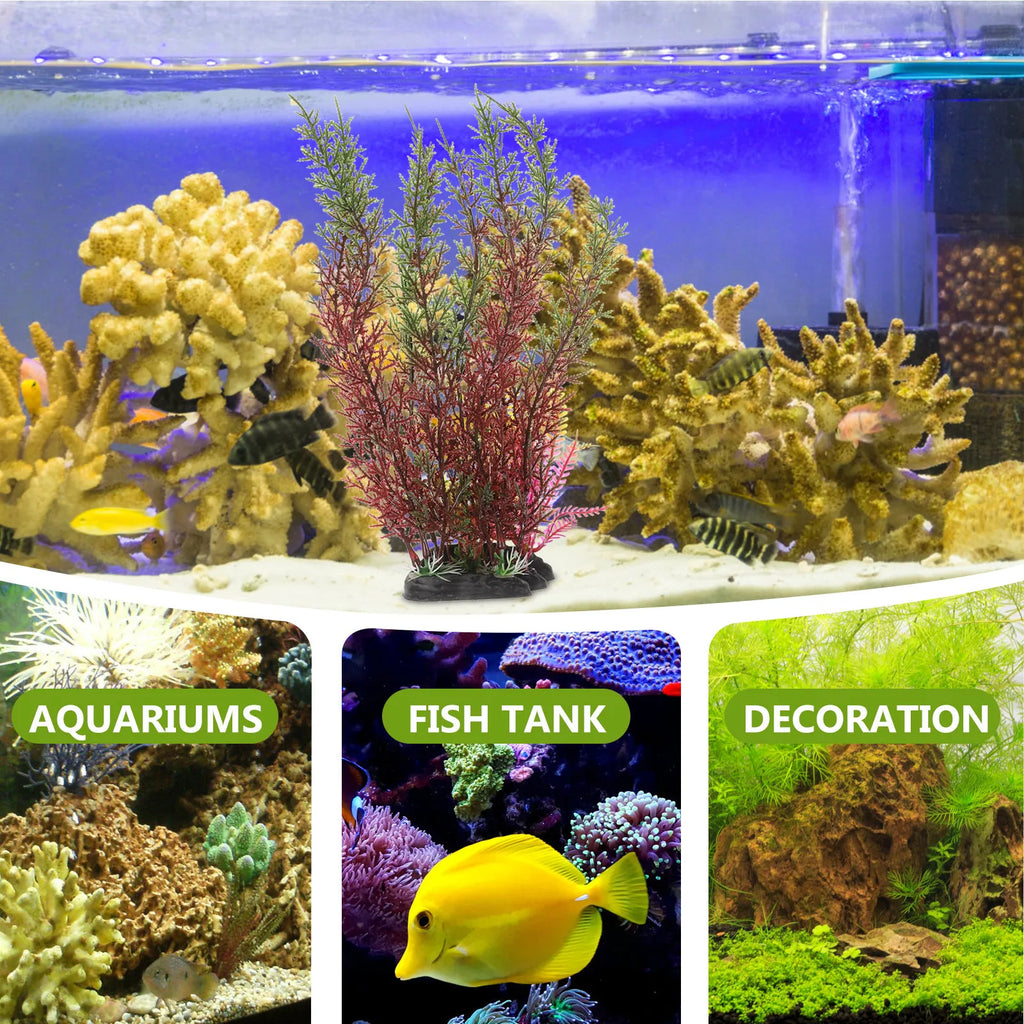 Realistic Aquarium Grass Fish Tank Plants Artificial Decor Wear