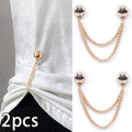 Magnetic Ball Chain Clips – No-Sew Sleeve & Pants Shortener 2pcs