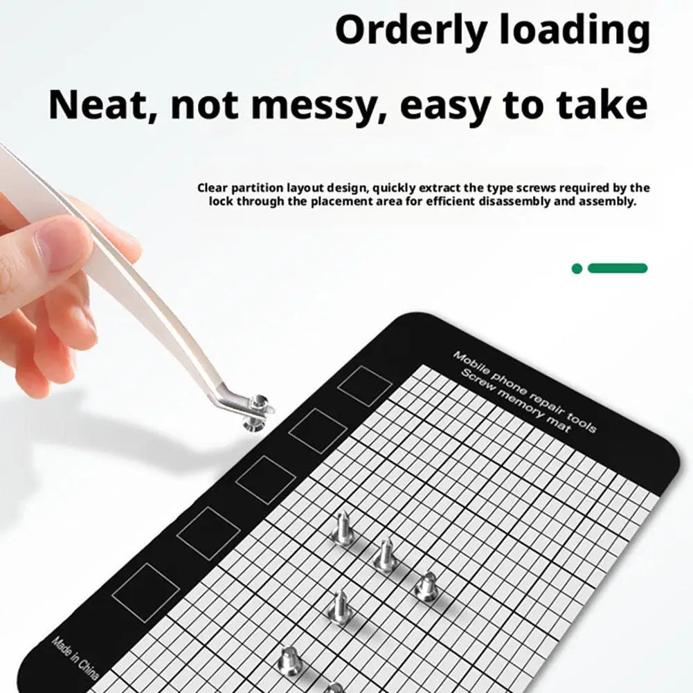 Magnetic Screw Mat Work Pad for Phone Repair – 145×90mm Magnetic Screw Mat Zpaxo