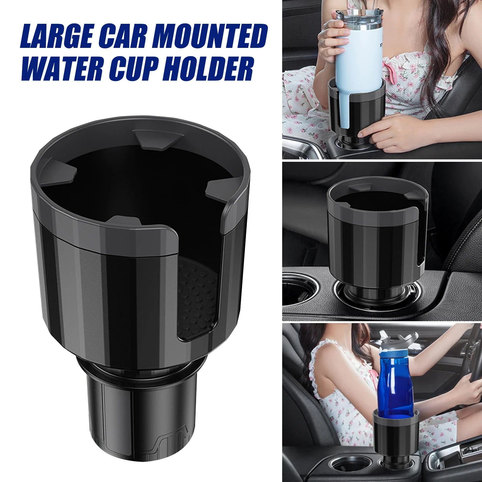 Car Cup Holder Expander Adjustable Base Beverage Bottle Anti-slip Zpaxo