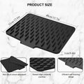 Non-slip Silicone Kitchen Drain Mat Built-in Drainage Design
