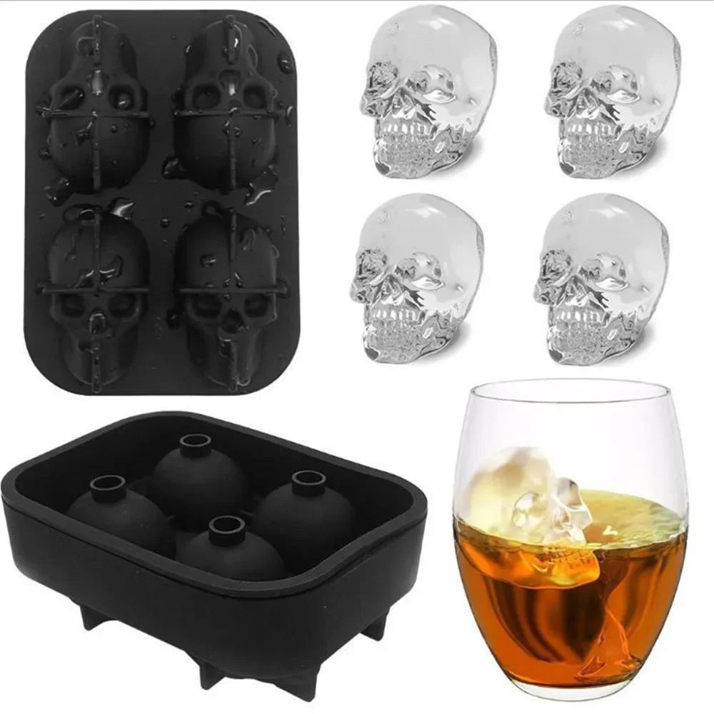 Creative 3D Silicone Ice Cube Tray, Ice Cube Trays for Freezer, Easy Release Ice Cube Molds for Whiskey, Cocktail, Chocolate Zpaxo