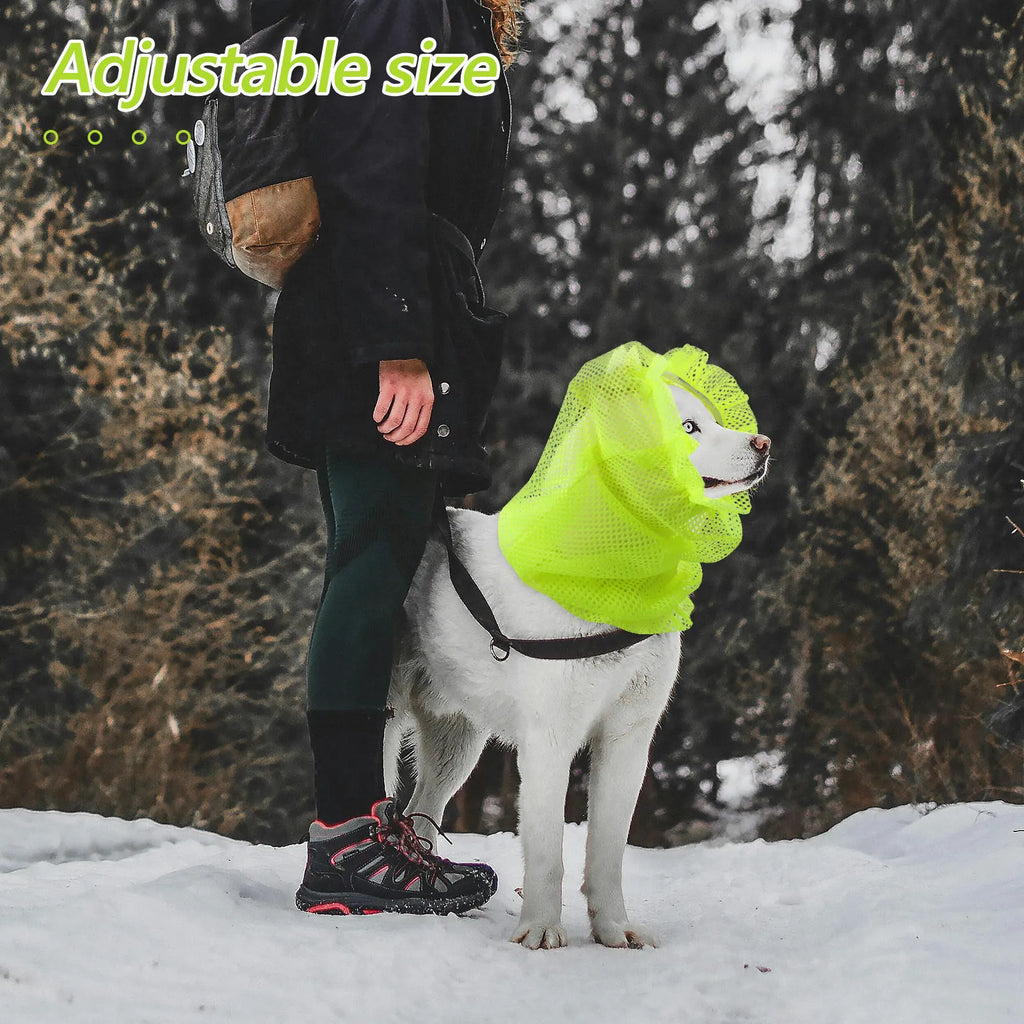 Pet Ear Mesh Protector Breathable Dog Wrap Long Ears Protection