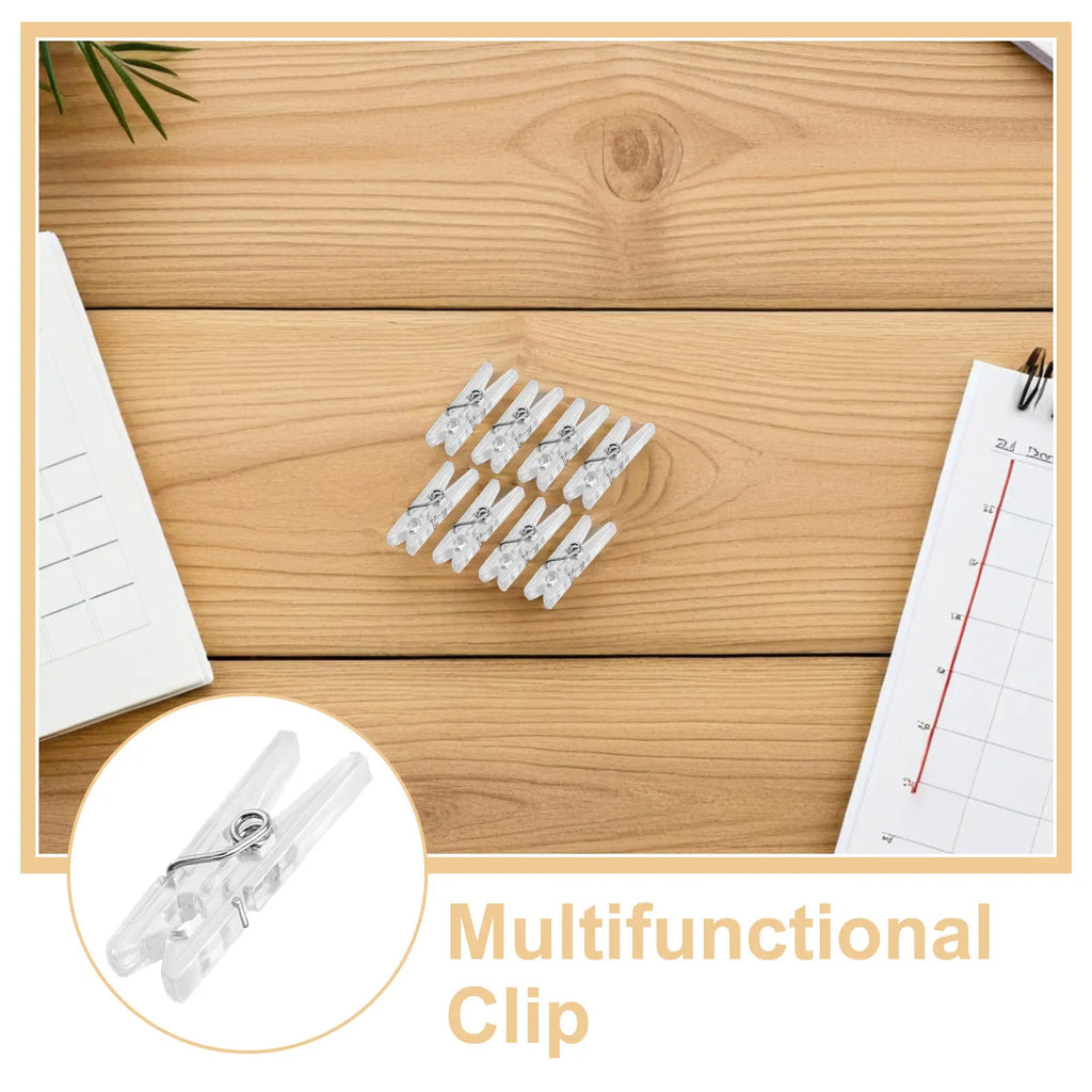 Spring Clothespins Mini Hanging Clips Premium Plastic Baby Outfits