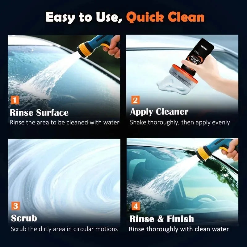 Anti-Fog Car Windshield Oil Film Cleaner & Rain Repellent 100g