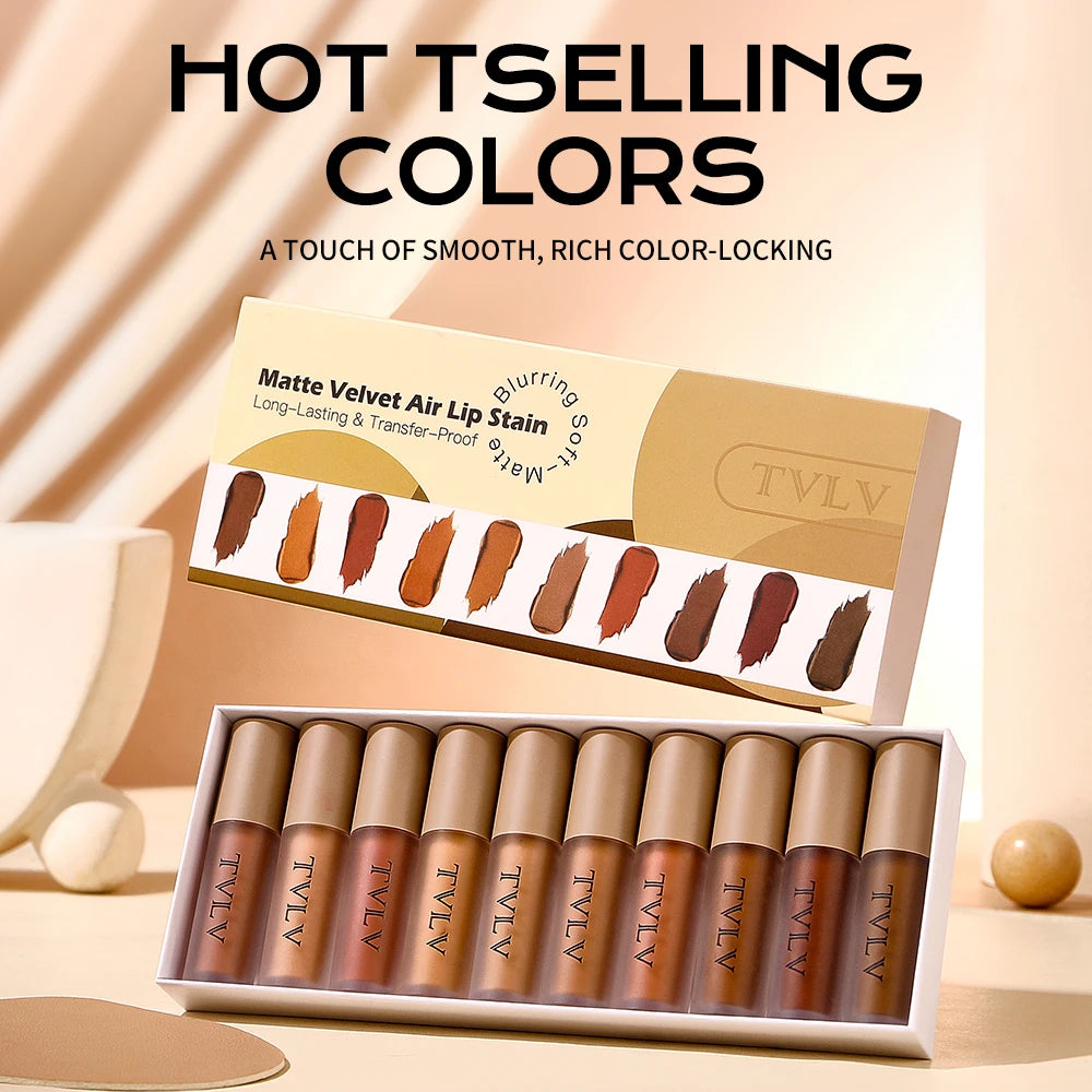 Matte Velvet Lip Gloss Silky Smooth Texture Long-lasting Natural