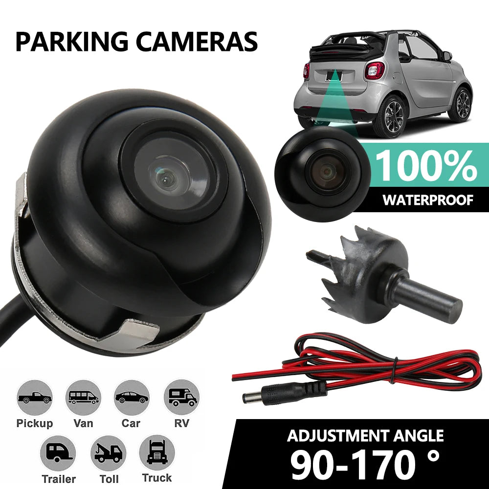 Car Backup Camera Rear HD 170 degree Wide Viewing Angle CCD Camera Wide Angle Reversing Backup Auto Night Vision 6M for Trucks Zpaxo