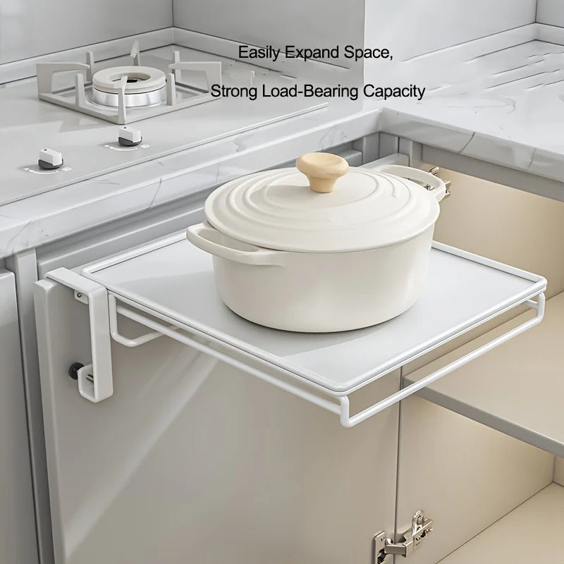 Foldable Cabinet Door Shelf Countertop Storage Partition Board