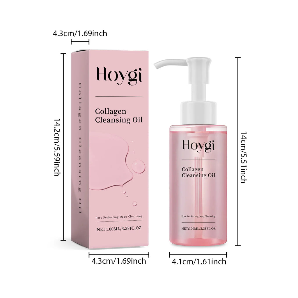 Collagen Makeup Remover Oil Jojoba Oil Makeup Remover Deep Cleansing Pore Dirt Gentle Daily Emulsifying Facial Cleanser Cosmetic Zpaxo