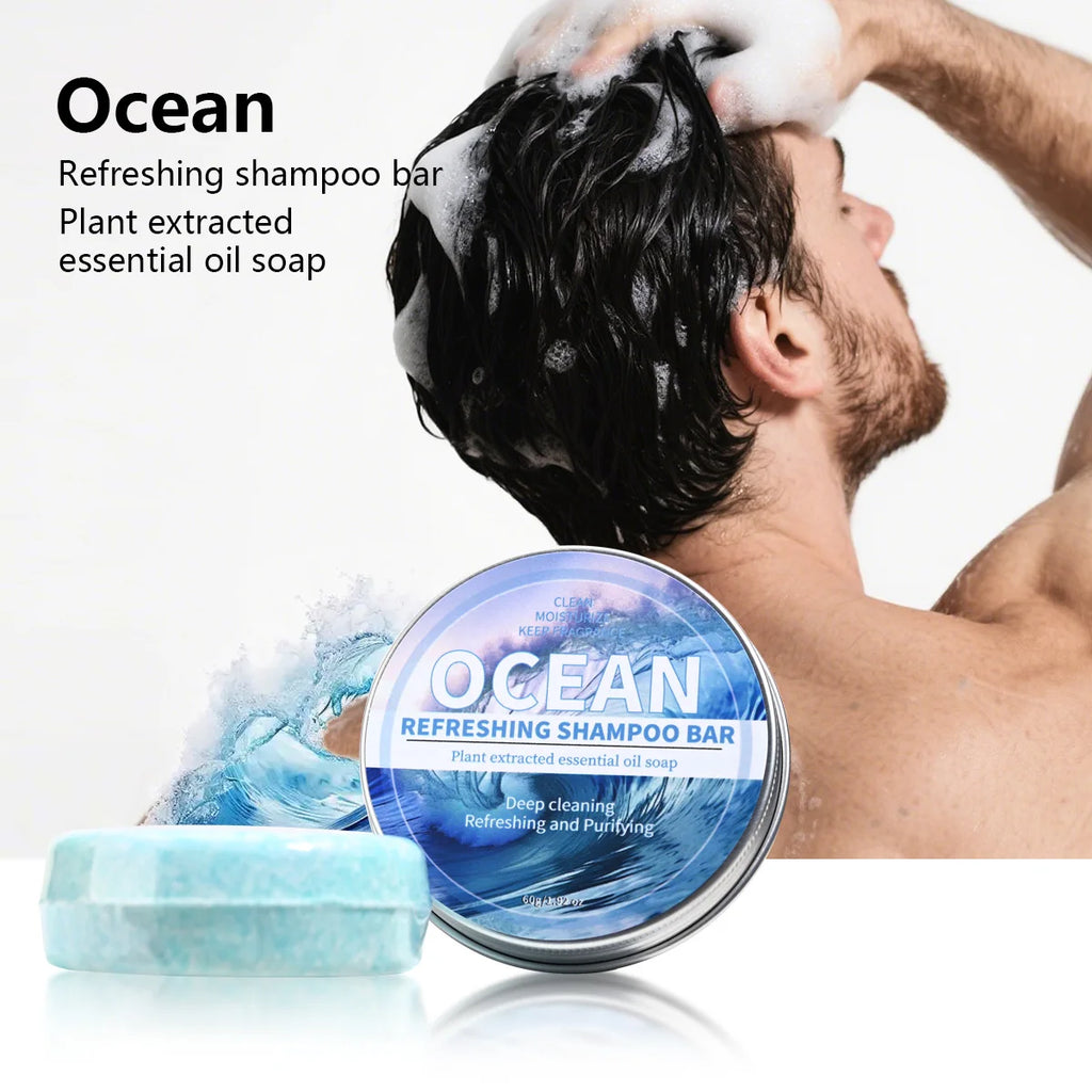 Ocean Style Shampoo Bar – Deep Cleansing & Nourishing Hair Solid Shampoo Bar Zpaxo 60g