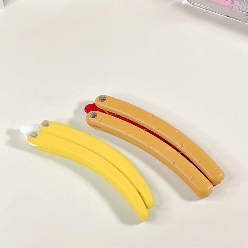 3D Printing Gravity Dog Butterfly Knife Banana Radish Model Push Card