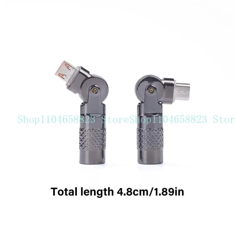Type C To USB Converter Aluminum 90 Degree Angled For Gaming Entertainment 3A Charging 480Mbps Data Transfer Zpaxo